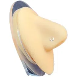 Sterling Silver 925 Half Moon Nose Pin, 3g, White Gold Plated-picture-53