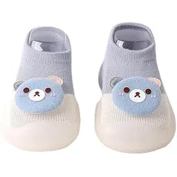 steshwk Multicolor Panda Face Shape Relaxed Fit And Antislip Silicon Rubber Base Shoes Cum Socks For Kid's,Soft Sole Baby Shoes Breathable Shoes (Multicolor), 6-11 Months-picture-10
