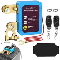 STHIRA® Car Battery Power Switch 12V 24V Smart Remote Control Disconnect with 2 Remotes, LCD Voltage Display, Low-Voltage Auto Shut Off, Electricity-Leak Indicator Compatible with Cars Trucks RVs-picture-32