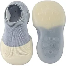 sthiti Children's Multicolor Plain Cotton and Silicon Rubber base Shoes Cum Socks, Antislip Soft Sole Kid's Shoes, Breathable Socks Shoes For Baby-picture-46