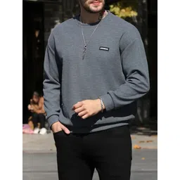 sti Men Full Sleeve Solid Sweatshirt image 4