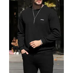 sti Men Full Sleeve Solid Sweatshirt image 4