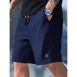 sti Solid Men Dark Blue Regular Shorts-picture-10