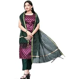 Stiched banarasi silk fency dres with tafeta pant and cotton dupptta| eligant style and design - 102 for the size of --picture-18