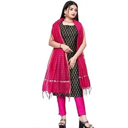 Stiched banarasi silk fency dres with tafeta pant and cotton dupptta| eligant style and design - 114 for the size of --picture-37