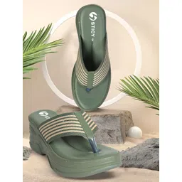 STICY Ethnic Wedge Sandals-image-15