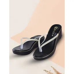 STICY Women Open Back Wedge Heels-image-32