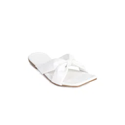 STICY Women Solid Square Toe Open Toe Flats image 4