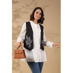 stil o stitch Embroidered Women Waistcoat-picture-29