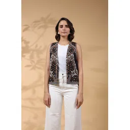 stil o stitch Embroidered Women Waistcoat-picture-11