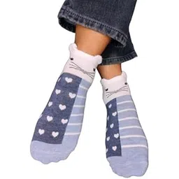 sting bee Animal Print Low Cut Cotton Ankle Socks for Women, Multicolor, Free Size, Pack of 4-picture-54