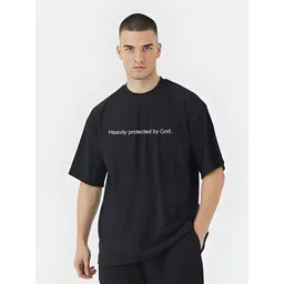 Stitchmeashirt Men Activchill Typography Printed Pure Cotton Relaxed Fit T-shirt-picture-31