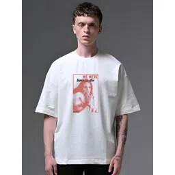 Stitchmeashirt Men Graphic Printed Drop-Shoulder Sleeves Oversized T-shirt-picture-36