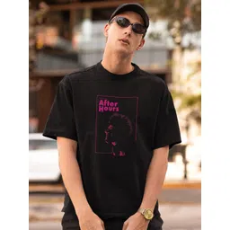 Stitchmeashirt Typography Printed Round Neck Short Sleeves Pure Cotton T-shirt-picture-26