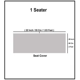 stitchnest Beige Solid Velvet 1 Seater Quilted Sofa Cover (Protector) image 4