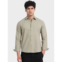 StitchX Men Standard Striped Casual Shirt-picture-18