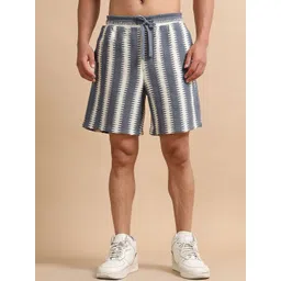 StitchX Men Striped Printed Shorts-picture-15
