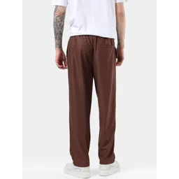 StitchX Men Striped Relaxed Fit Mid-Rise Trousers image 2