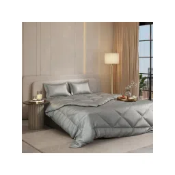 Stoa Paris Date Night Harbour Mist Grey Bed In A Bag Double Bedsheet, Comforter with 2 Pillow Cover-picture-12