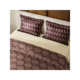 Stoa Paris Lumiere Ruby Affair Polyester King Size Bed Sheet with Pillows & Comforter Set image 5