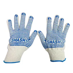 STOCKHAWKERS Safety Hand Gloves White and Blue Color M Size (Pack of 60 Pair)-image-27
