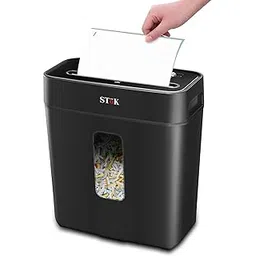 SToK (ST-15CC) Paper Shredder for Home & Office, 6-Sheet Cross-Cut Shredder, P-4 High Security Level, Quiet Credit Card Shredder with Jam Proof System, 12 LTR bin Capacity (One Year Offsite Warranty)-picture-22