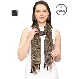 stole villa Pack of 2 Women Cotton Printed Scarf -picture-51