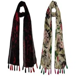 stole villa Women Floral Cotton Scarf -picture-19