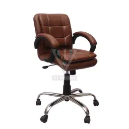 Stolica Low Back Leather Brown Low Back Visitor Chair, VJ-121-VISITOR-LB-picture-12