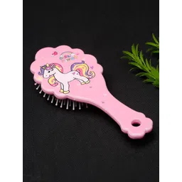 Stoln Unicorn Printed Zig Zag Shaped Hair Brush- Pink-picture-20