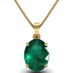 STONEFLEX 11.25 Ratti 10.52 Carat Certified Natural Loose Gemstone Green Emerald Panna Panchadhatu Pendant/Locket for Men-picture-44