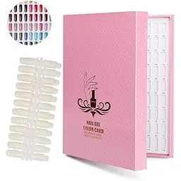 store 2508 Store2508 216 Colour Nail Art Display Chart: Gel Polish Display Book With 240 False Nails, Professional Salon Colour Swatches, Practice Card Design-picture-49