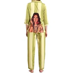 stories of banno's swagger | Women Polyester Printed Night Suit | Pajama Set | Night Suit for Women-picture-21
