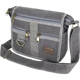 storite Grey Men Sling Bag Cross body Mens Sling Messenger Bag for Travel Office Business image 2