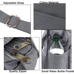 storite Grey Men Sling Bag Cross body Mens Sling Messenger Bag for Travel Office Business image 4