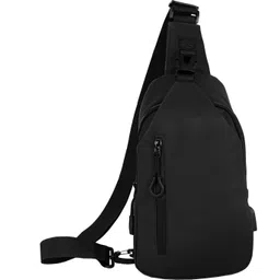 storite Black Men & Women Shoulder Bag Anti-Theft Cross Body Chest Bag With USB Charger Port-picture-25