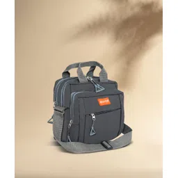 storite Grey Men & Women Shoulder Bag Stylish Padded Nylon Small Sling Cross Body Bag-picture-15