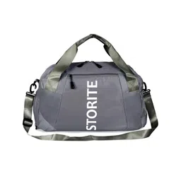 Storite Nylon 47 Cm Imported Travel Duffle Bag for Women,Weekend Travel Bag for Women with Wet Pocket & Shoe Compartment Weekender Overnight Luggage Bag Trendy and Stylish (Dark Gray-47X28X20cm)-picture-15