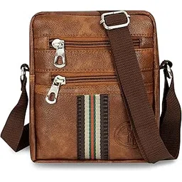 storite Stylish Small PU Leather Sling Cross Body Travel Office Messenger One Side Shoulder Bag With Adjustable Strap for Men & Women-picture-24