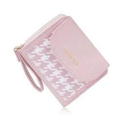 Storite Womens Small Compact Leather Wallet Slim and Easy to Fit in Pocket,5 Card Slots,1 ID Window, Ladies Mini Purse Money Pocket with Zipper Closure(Pink -11 Cm x 9 Cm x 3cm)-picture-15