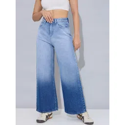 STORMY JEANS Women Wide Leg High-Rise Heavy Fade Jeans-picture-17