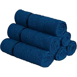 Story@Home Face Towel Set of 6 | 100% Cotton | 450 GSM | Navy Blue | Quick Dry Towels for Facewash | Face Towel for Men | Face Towel for Women | Ideal Kitchen Towel | Perfect for Everyday Use-picture-12