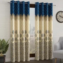 story@home 215 cm (7 ft) Polyester Semi Transparent Door Curtain (Pack Of 2)-picture-16
