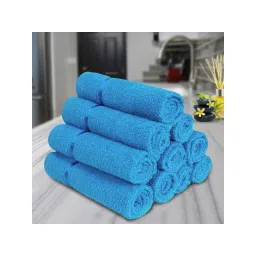 Story@Home Blue 100% Cotton Face Towels (Pack of 10) (S)-picture-13