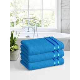 Story@home Blue 2 Pcs Cotton Bath Towels-picture-36
