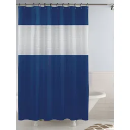 Story@home Blue & White Waterproof Shower Curtain-picture-29