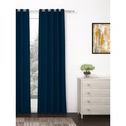 Story@home Blue Black Out Door Curtain-picture-16