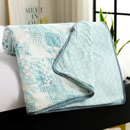 Story@Home Blue Cotton Reversible AC Summer Dohar (Single) image 5