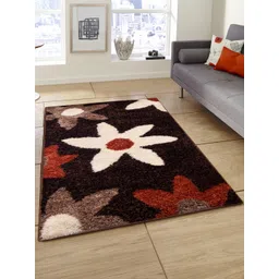 Story@home Brown & Red Floral Pattern Carpet-picture-39