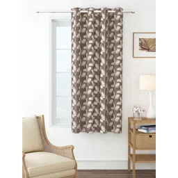 Story@home Brown Floral Room Darkening Window Curtain-picture-27